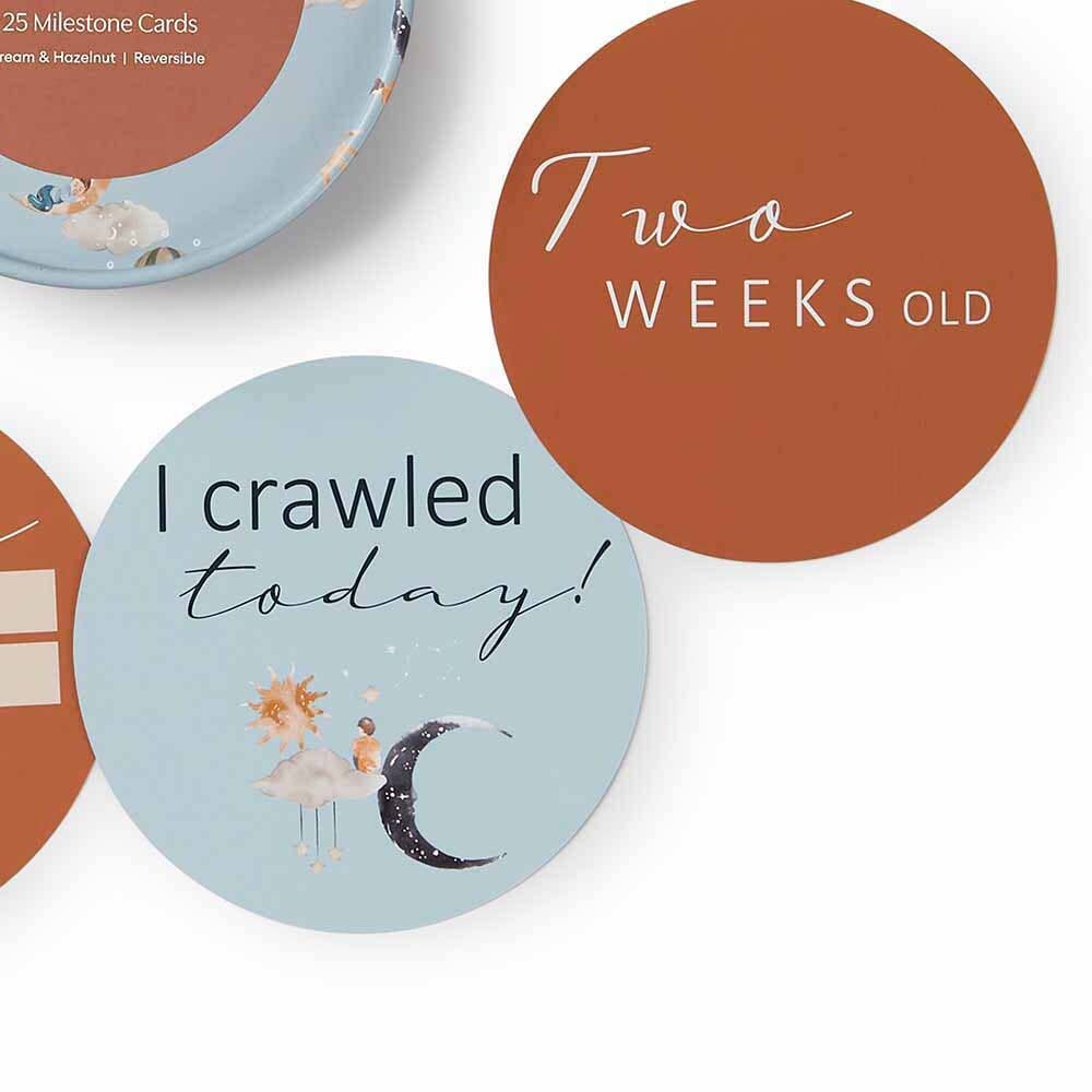 Snuggle Hunny - Dream & Hazelnut Reversible Milestone Cards