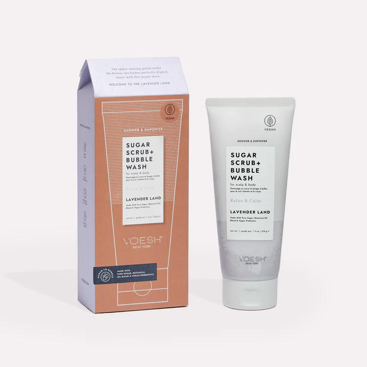 VOESH Sugar Scrub & Bubble wash