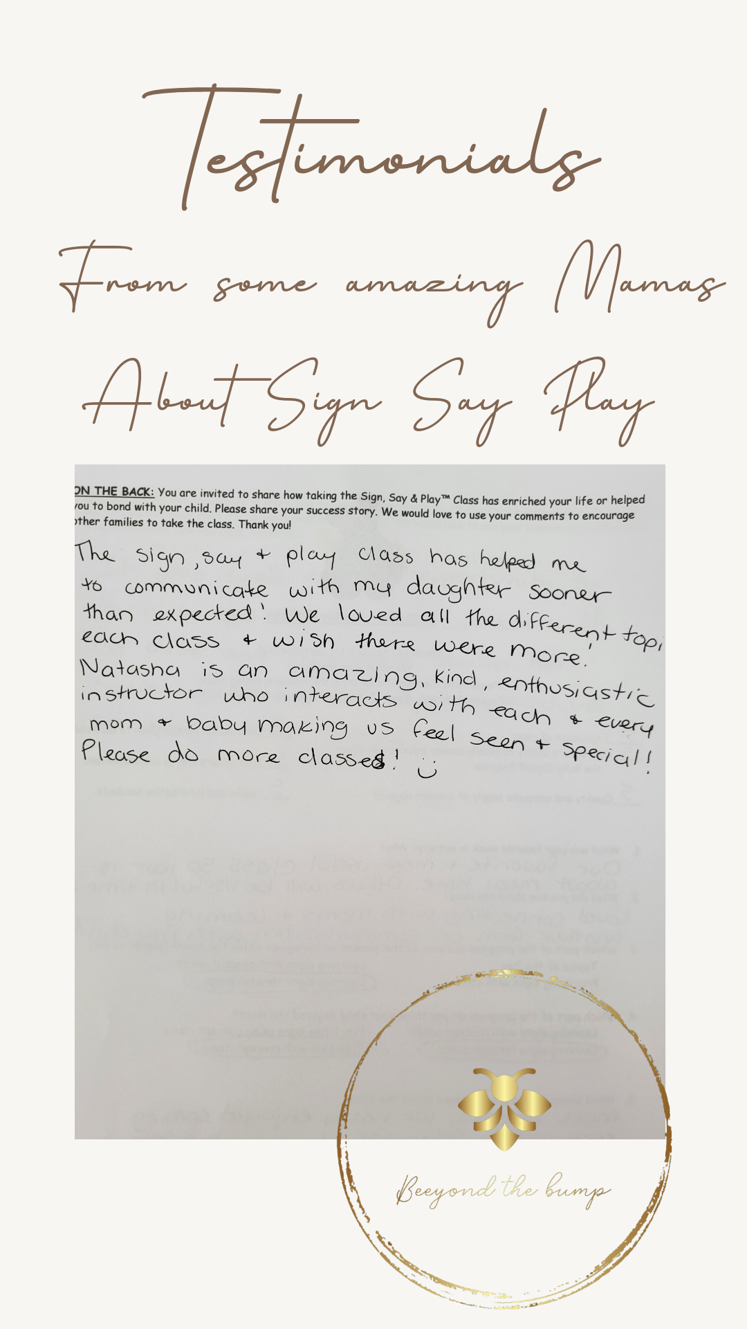 Sign, Say + Play