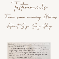Sign, Say + Play