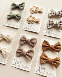 Autumn Harvest - mini baby/kid bows