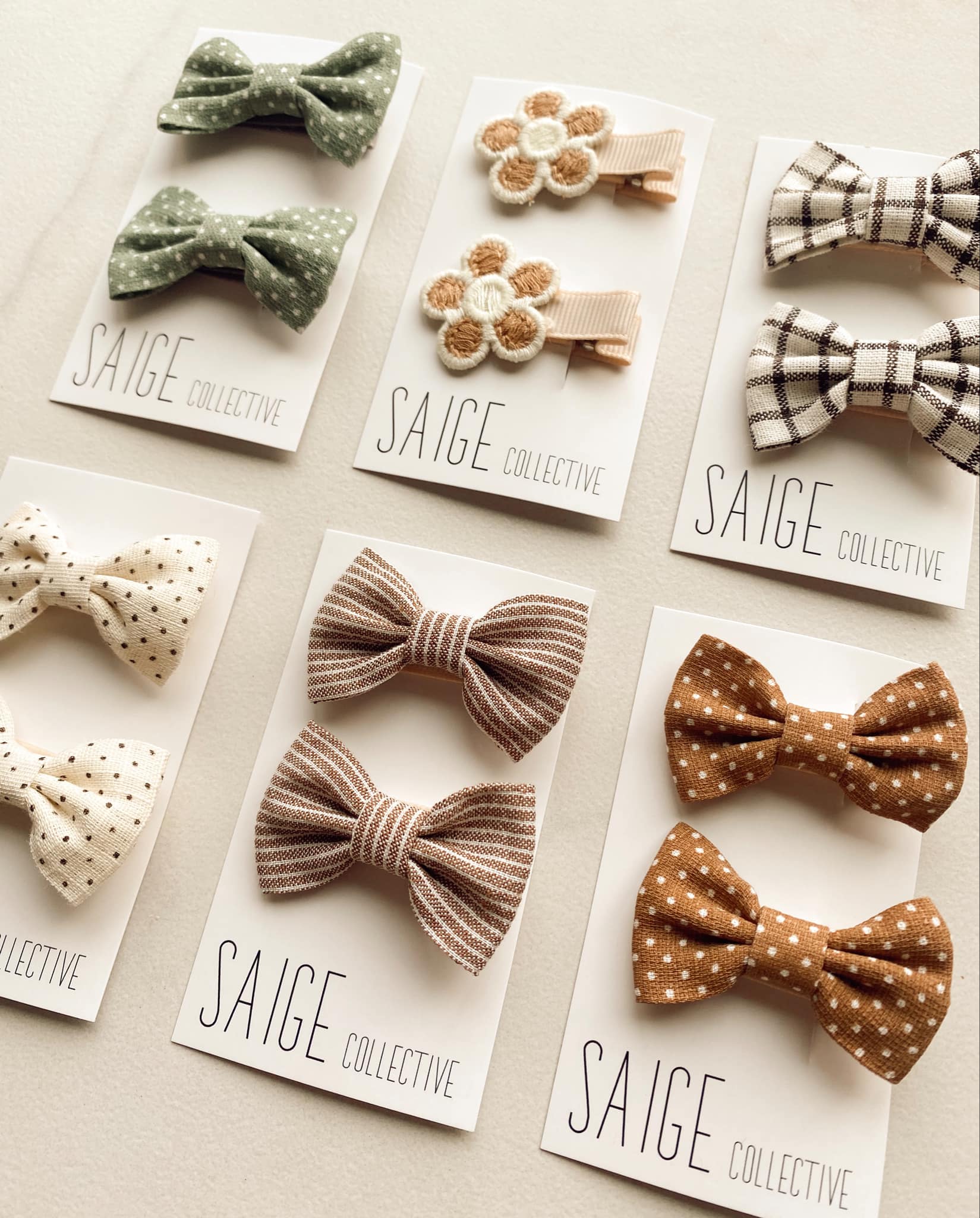 Autumn Harvest - mini baby/kid bows