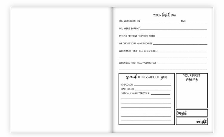 The Joyful Life Co - Grey Bear Baby Book