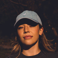 Denim Heart Hat