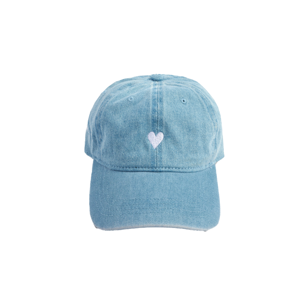 Denim Heart Hat