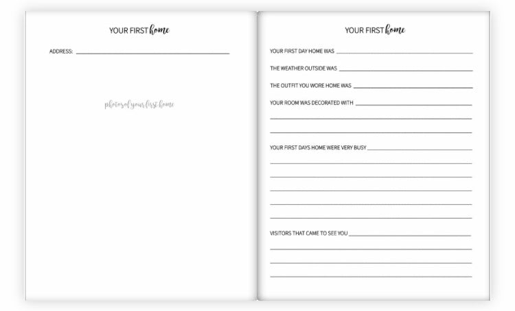 The Joyful Life Co - Grey Bear Baby Book