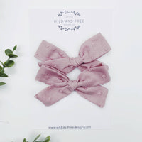 Neutral Pigtail Bow Sets