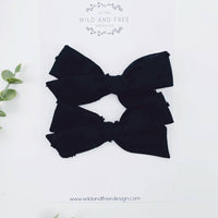 Neutral Pigtail Bow Sets