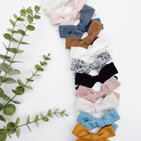 Neutral Pigtail Bow Sets