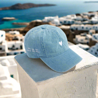 Denim Heart Hat