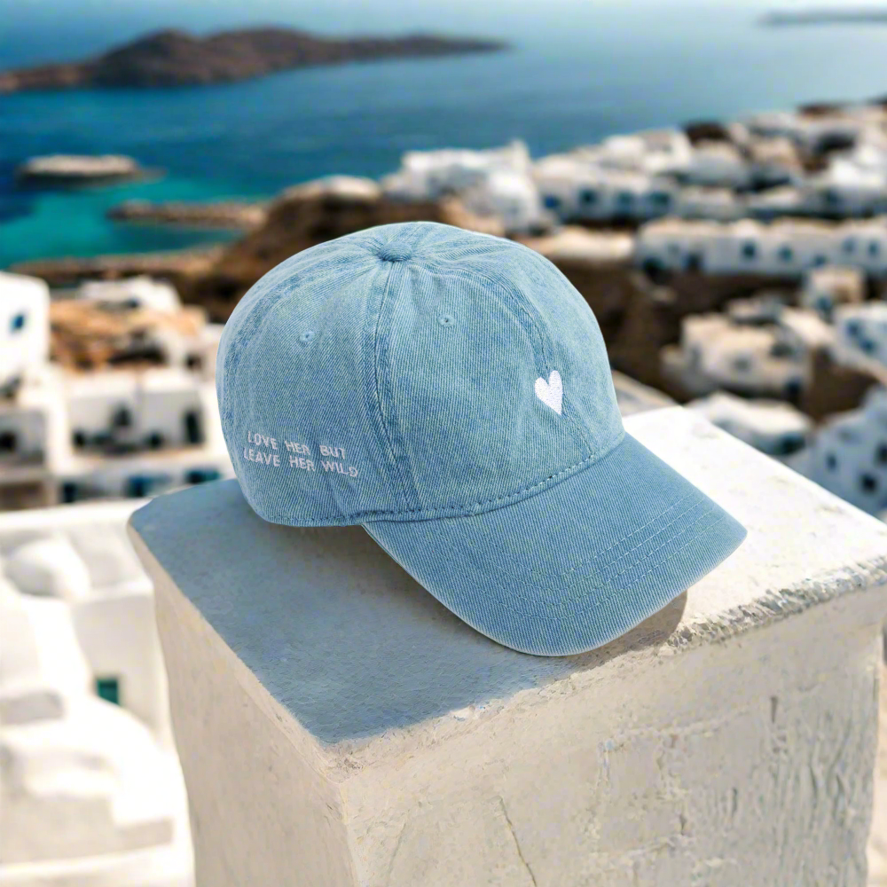 Denim Heart Hat