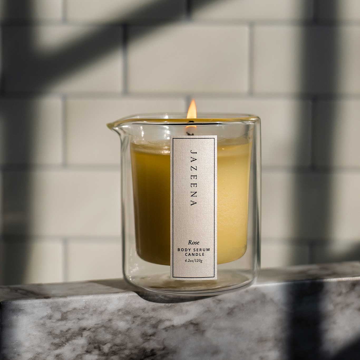 Jazeena Body Serum Candle