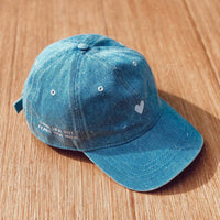 Denim Heart Hat