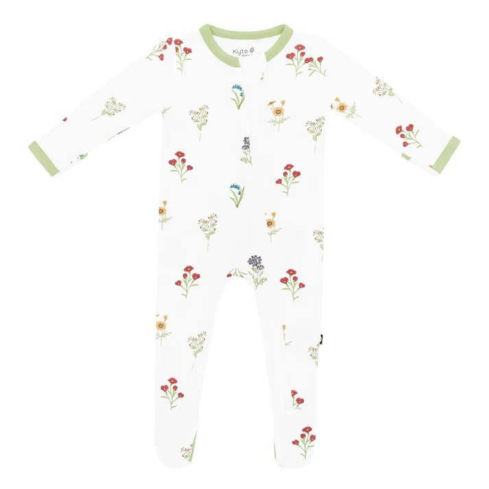 Kyte Baby -  Zippered Footie in Wildflower