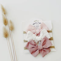 Dot pinwheel 3 bow set