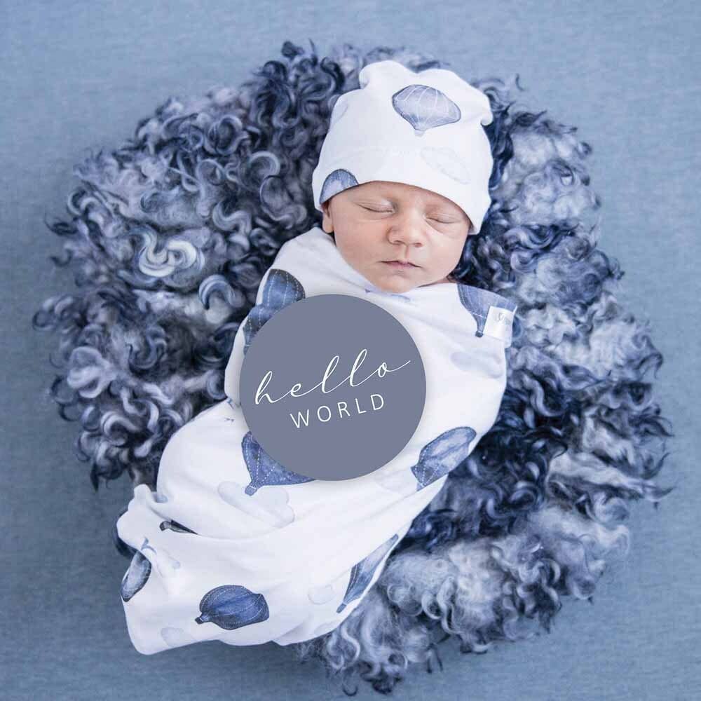Snuggle Hunny - Cloud Chaser & Indigo Reversible Milestone Cards