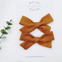 Neutral Pigtail Bow Sets