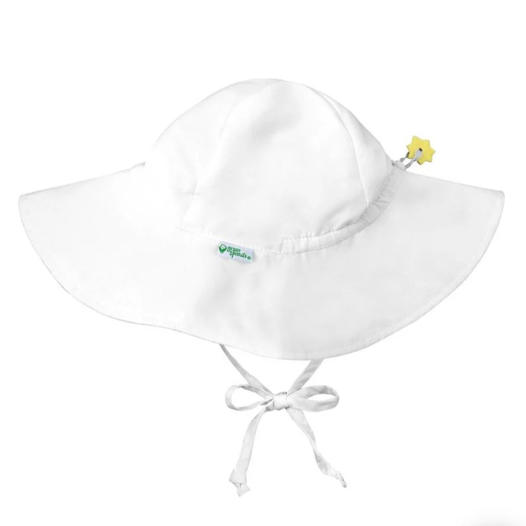 Greenspout Cotton Floppy Hat- White