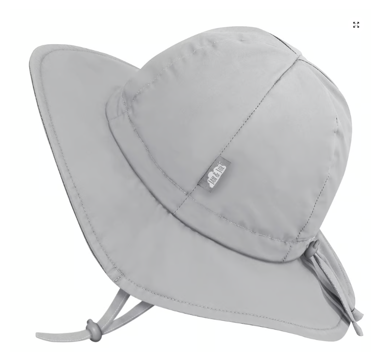 Jan & Jul Cotton Floppy Hat- Grey