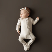 Kyte Baby - Zippered Footie - Bisque