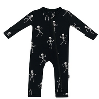 Kyte Baby - Zippered Romper in Skeleton