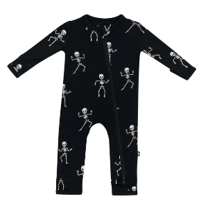 Kyte Baby - Zippered Romper in Skeleton