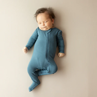 Kyte Baby - Zippered Footie in Atlantic