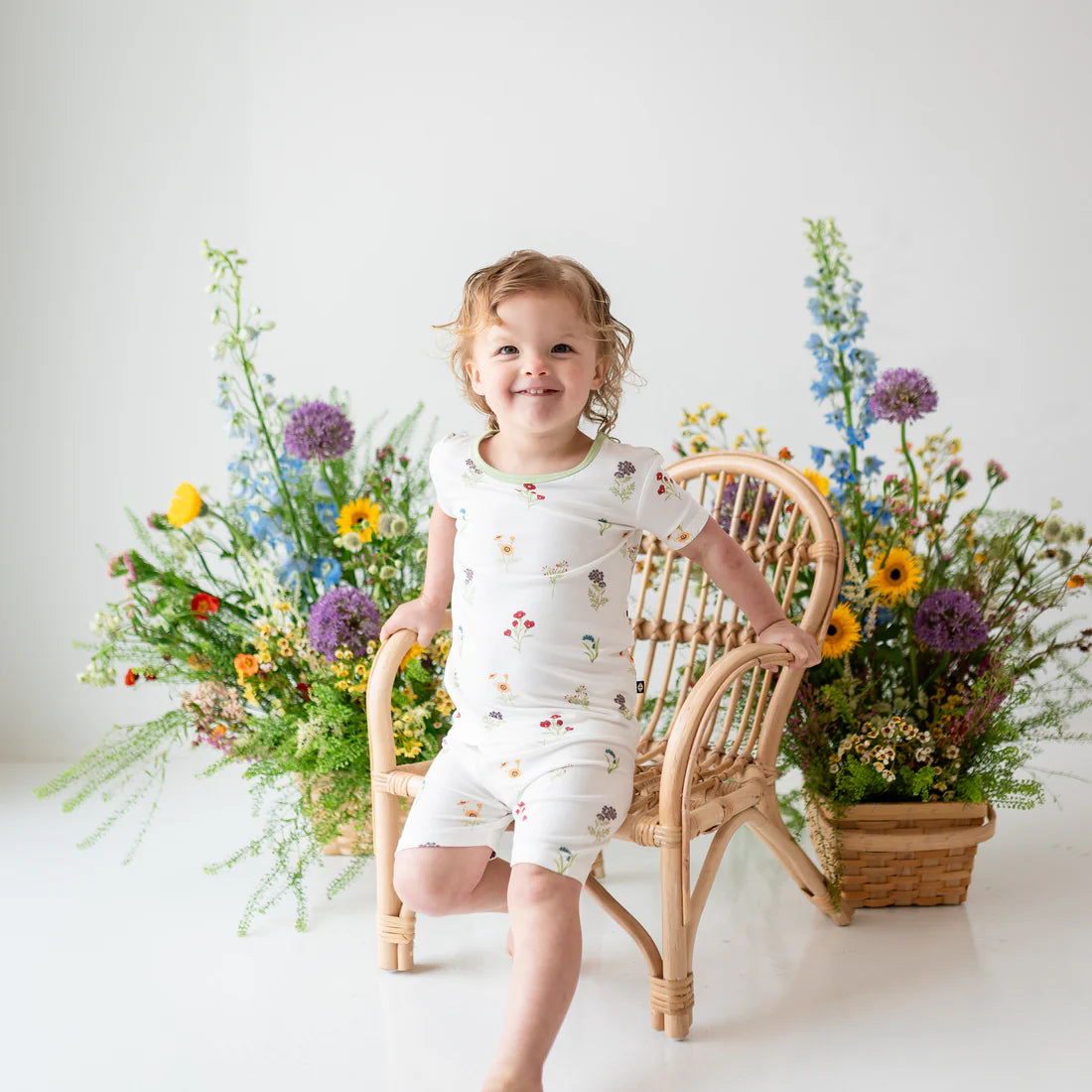 Kyte Baby - Short Sleeve Pajamas in Wildflower