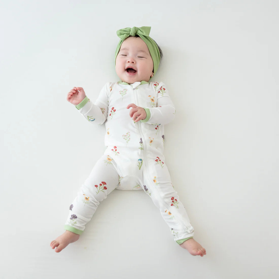 Kyte Baby - Zippered Romper in Wildflower
