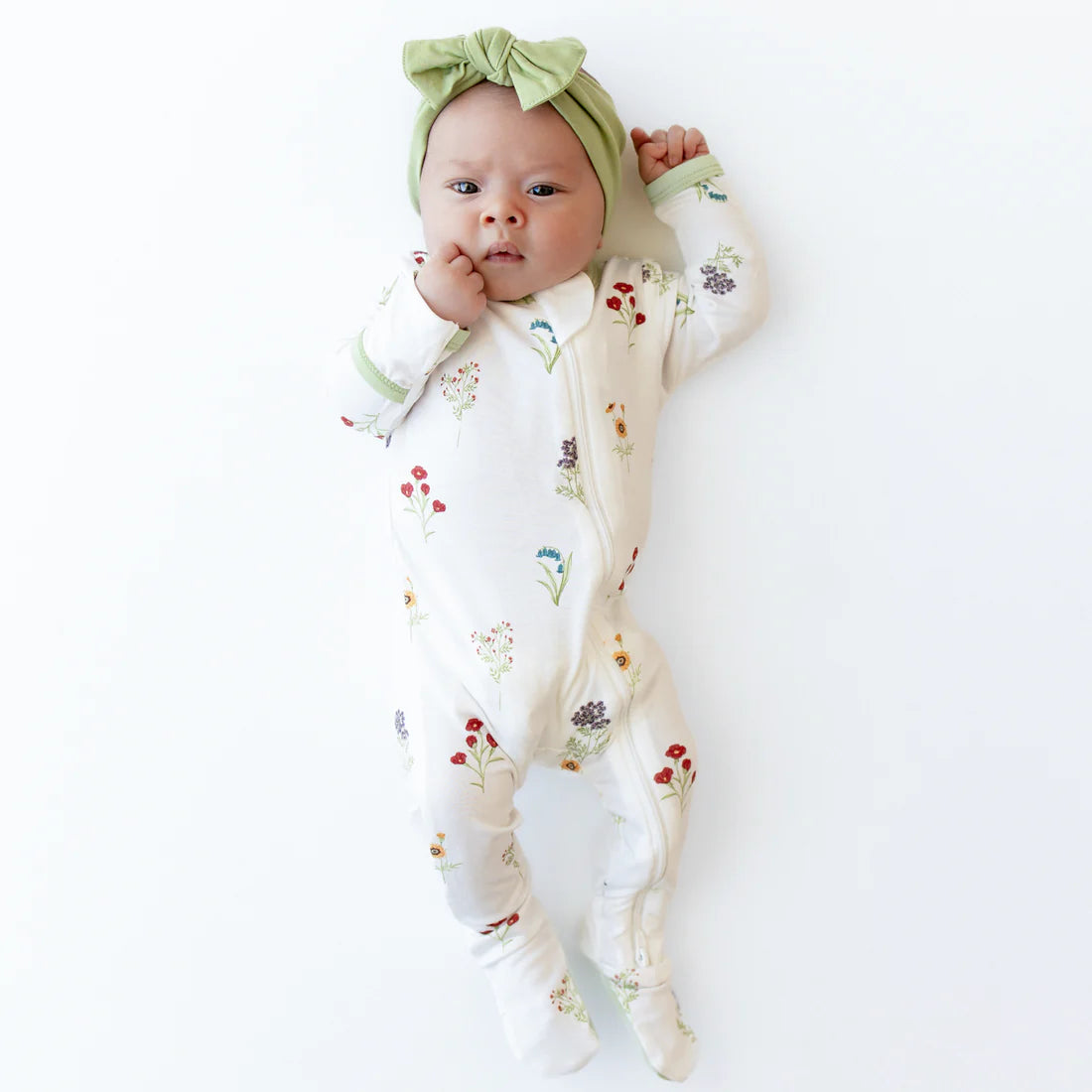 Kyte Baby -  Zippered Footie in Wildflower