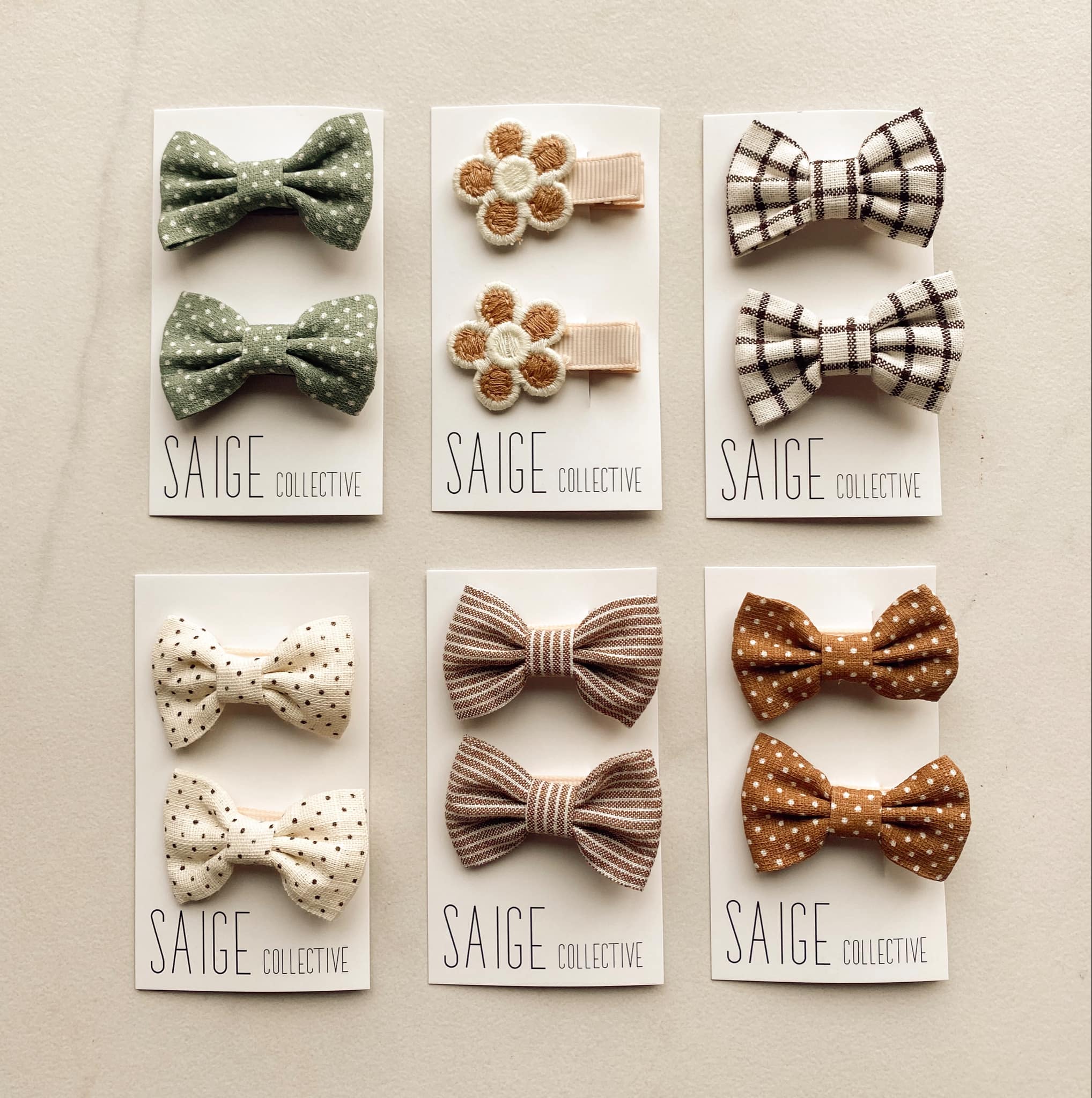 Autumn Harvest - mini baby/kid bows