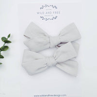 Neutral Pigtail Bow Sets
