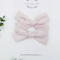 Neutral Pigtail Bow Sets