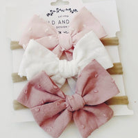 Dot pinwheel 3 bow set