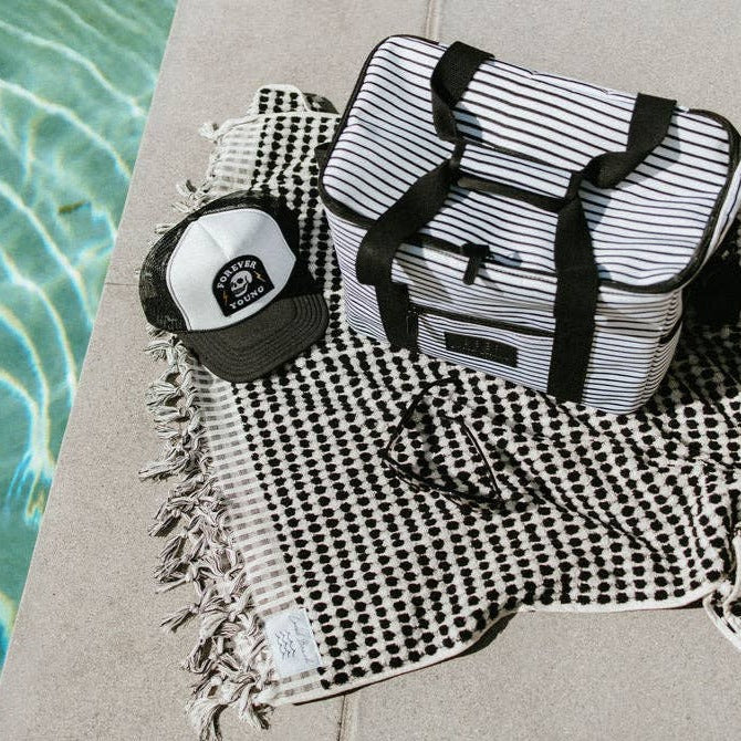 Local Beach Striped Cooler Bag