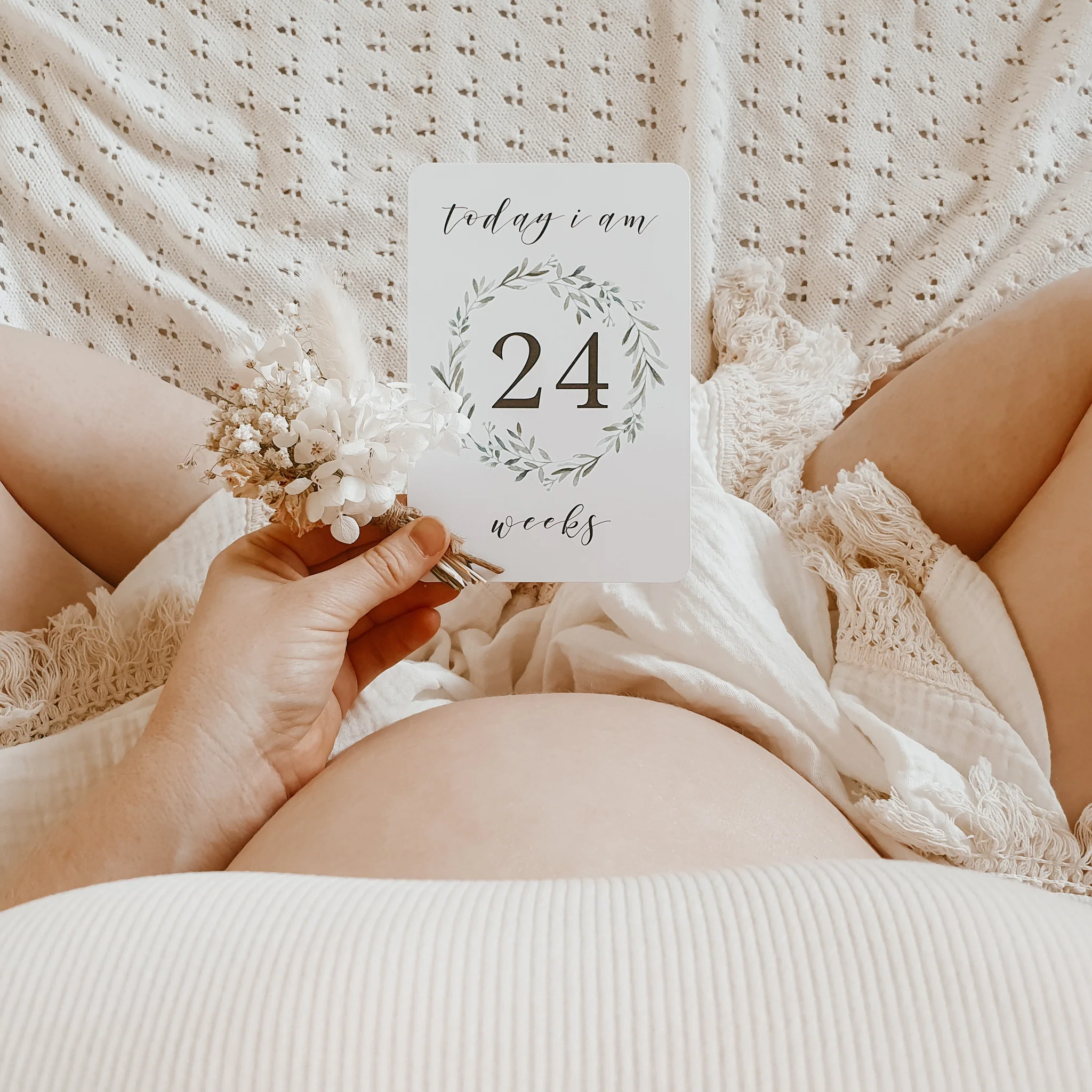 Blossom and Pear - Pregnancy Milestone Cards - Lush Collection