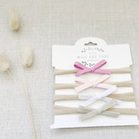Petite baby bow set
