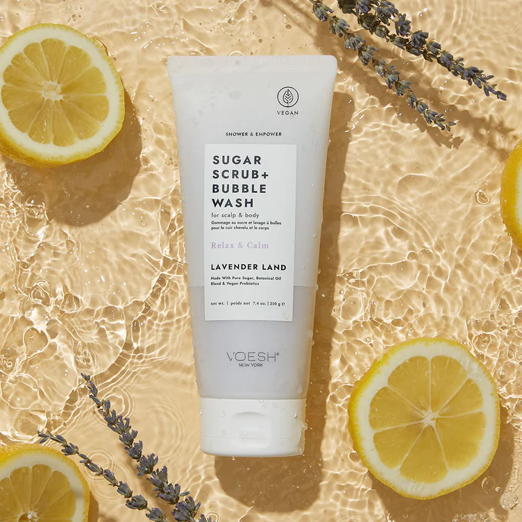 VOESH Sugar Scrub & Bubble wash