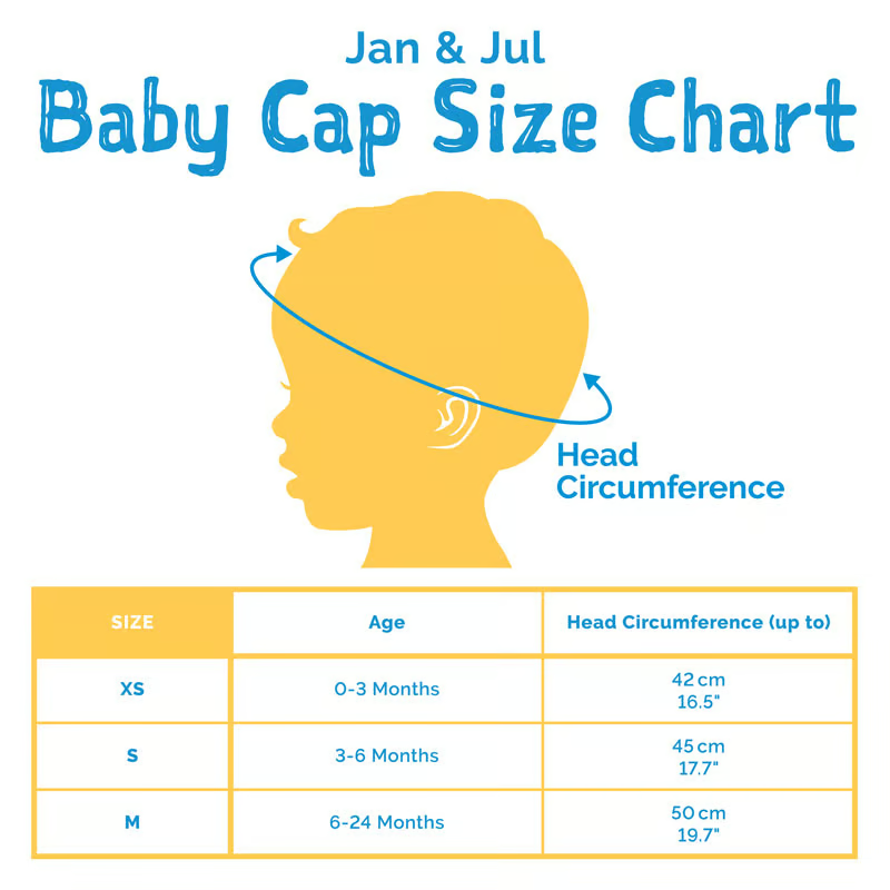Jan & Jul Sun Soft UV Baby Cap- White