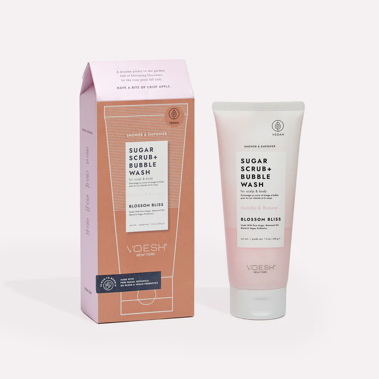 VOESH Sugar Scrub & Bubble wash