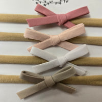Petite baby bow set