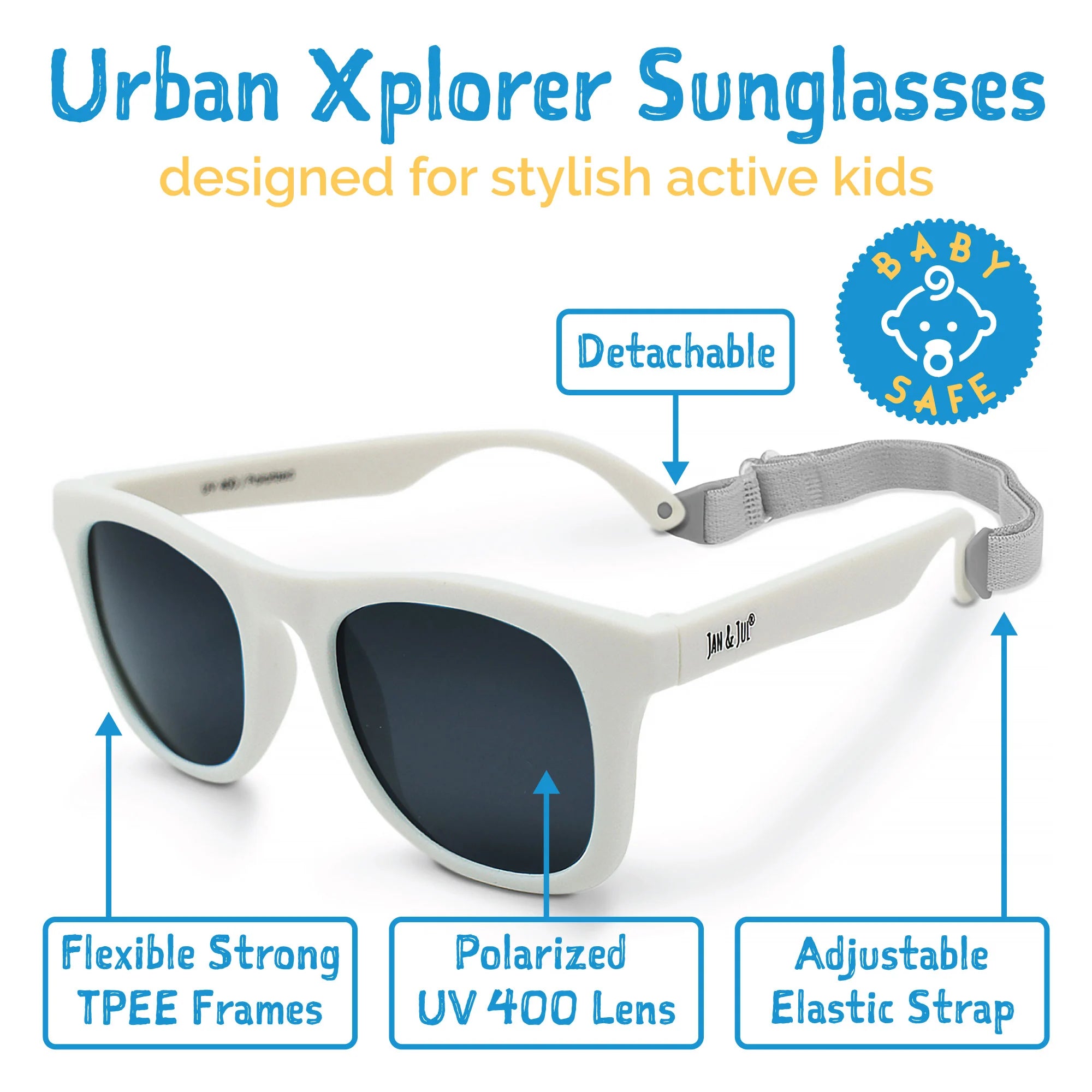 Jan & Jul Sunglasses- Frosty Blue Aurora