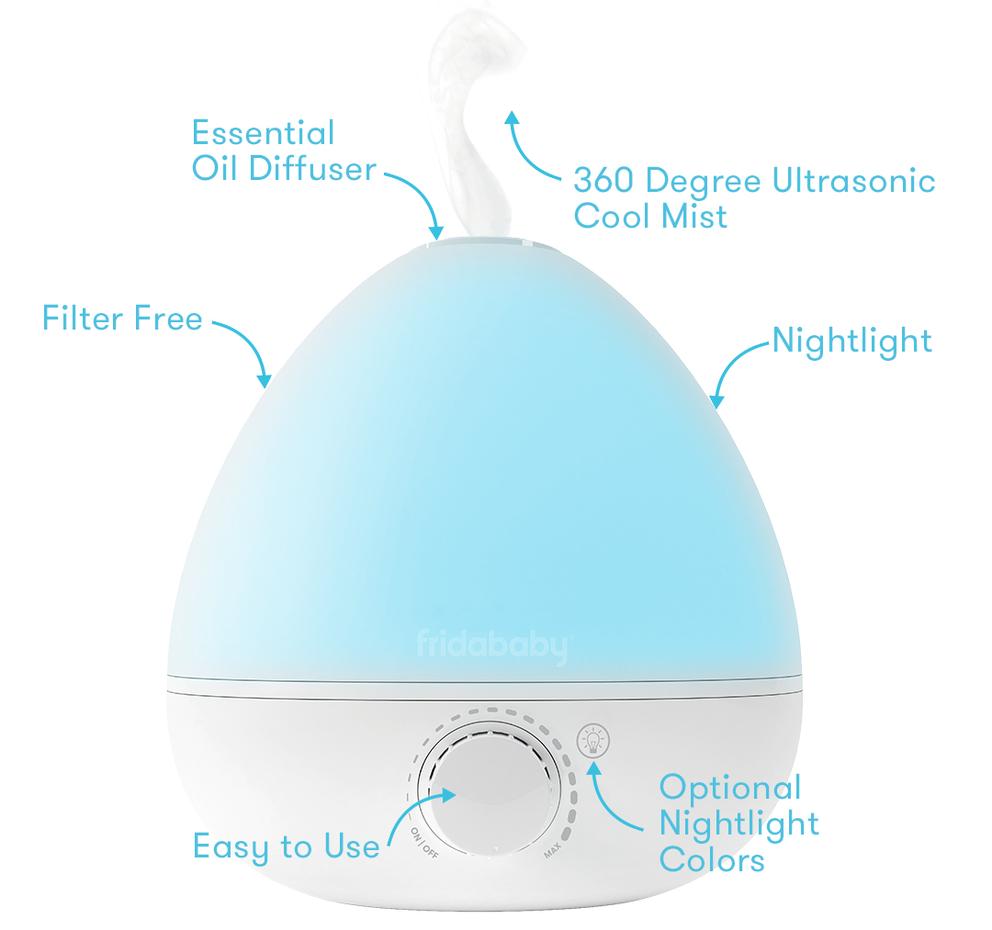 Breathe Frida 3-IN-1 Humidifier, Diffuser + Nightlight