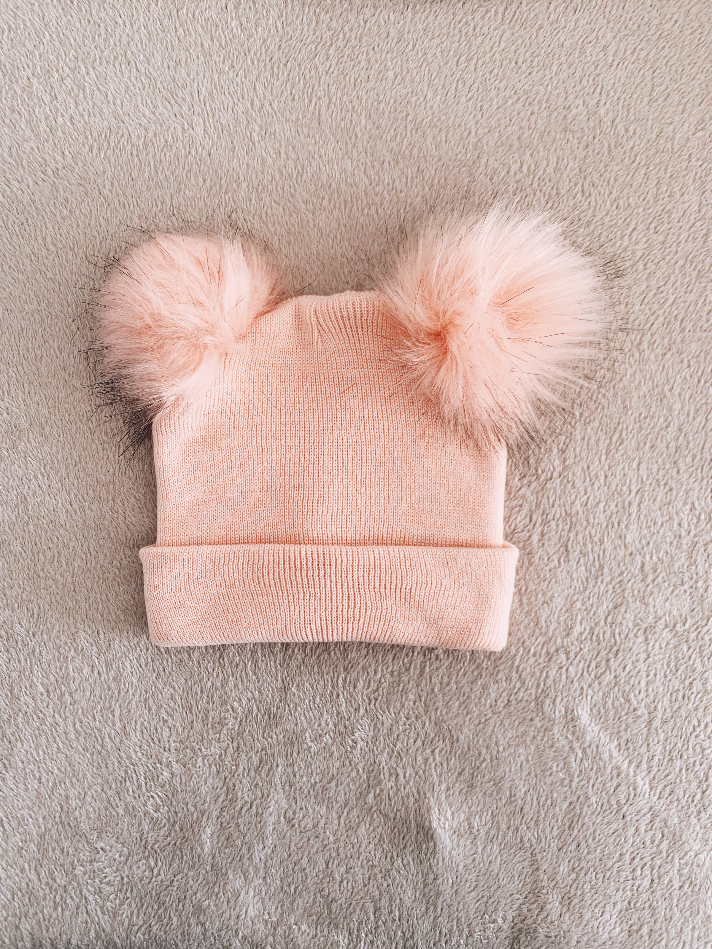 Pom Pom Baby/Kid's Beanie Hat, Newborn to 5 Years, Unisex