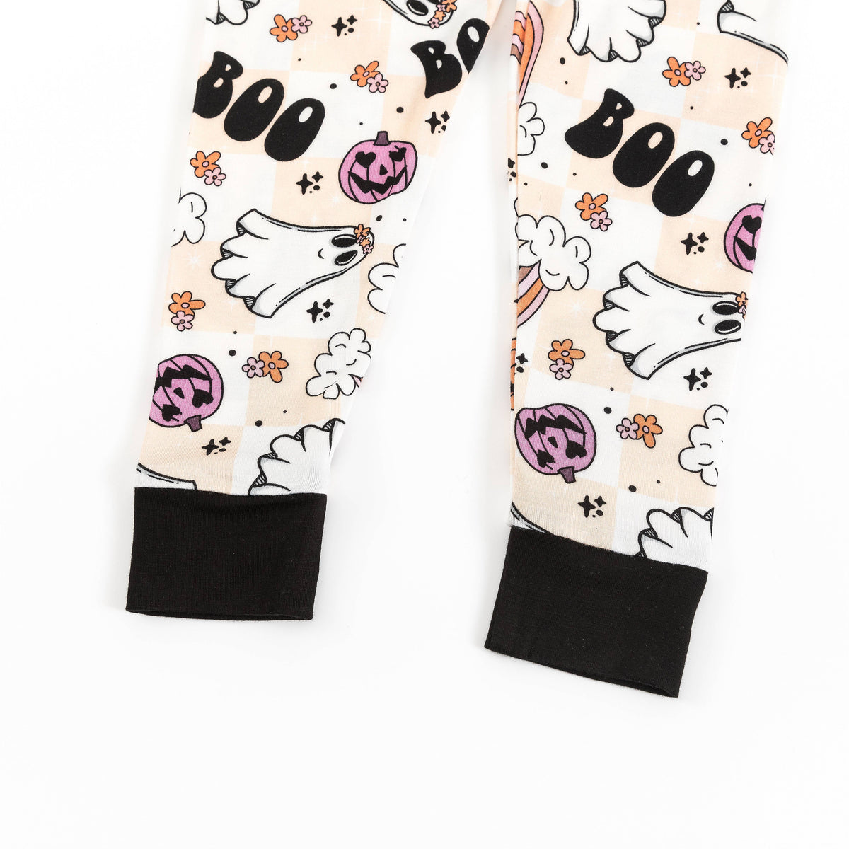 Fancy Prince- Pumpkin Ghost Rainbow Bamboo Long Sleeve Pajama Set