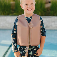 Brown Swim Vest - Current Tyed