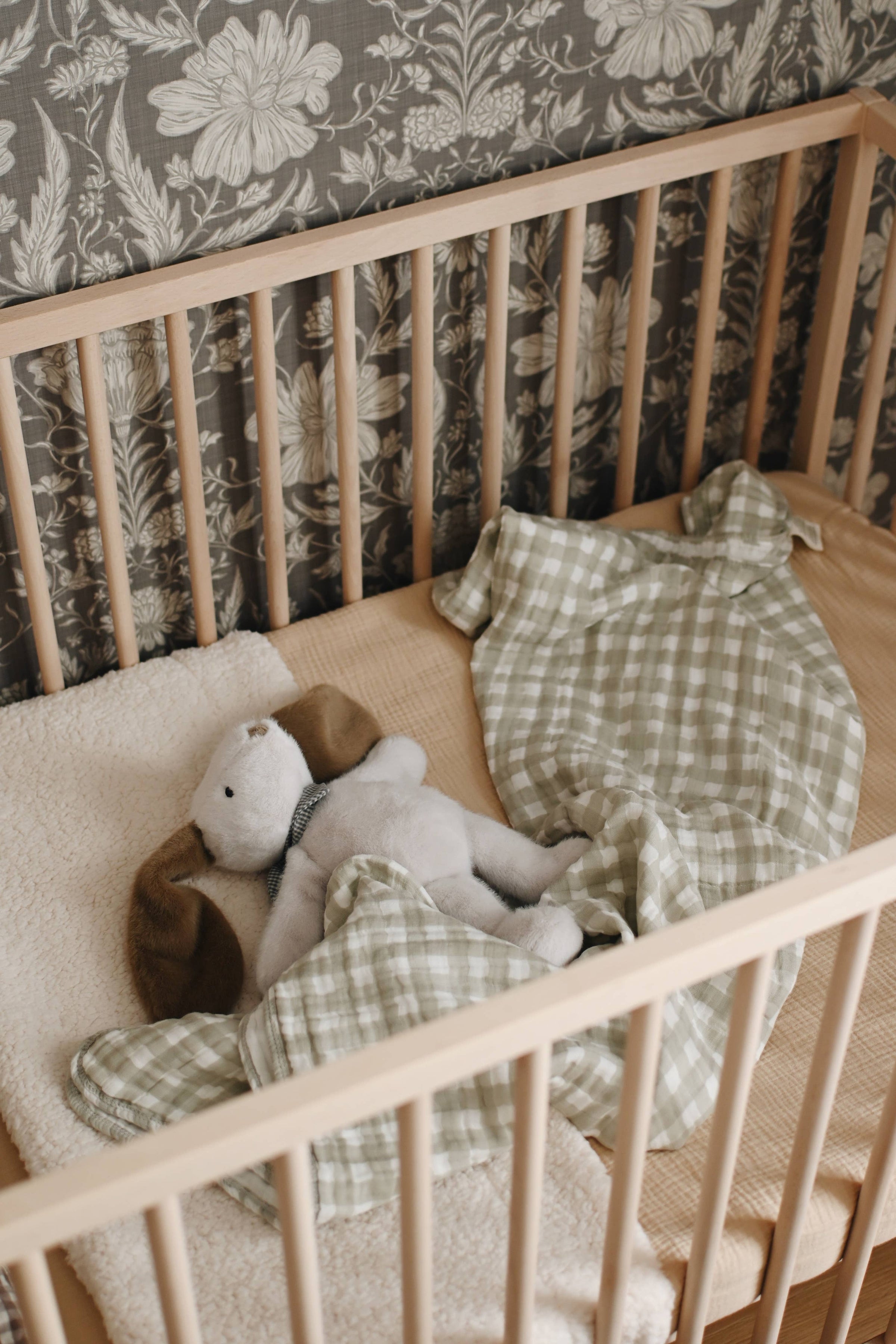 Minika Muslin & Sherpa Blanket - Latte