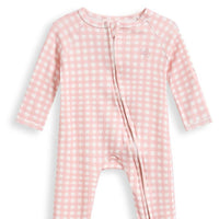 Homegrown-Growsuit -Pink Gingham Rib