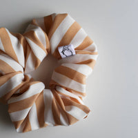 Caramel Stripe Scrunchies
