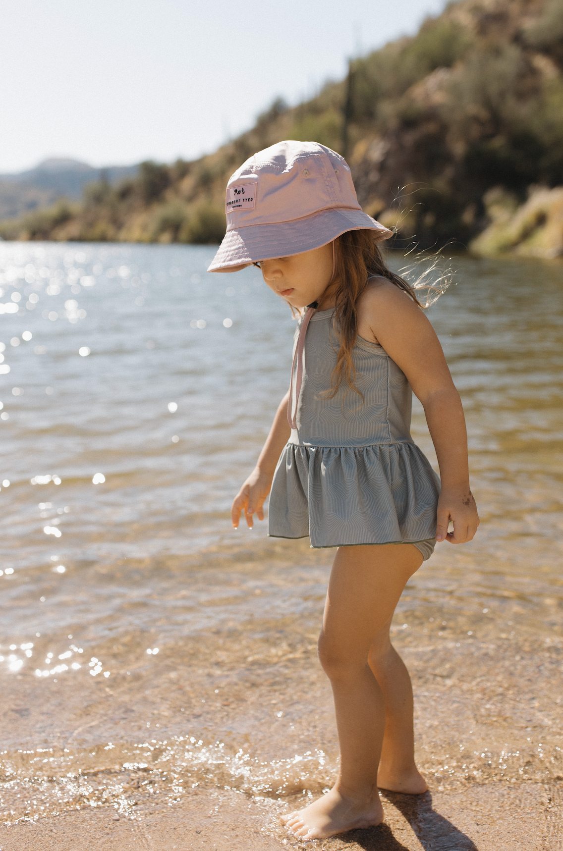 Blush Waterproof Bucket Hat- Current Tyed